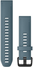 Pasek Garmin QuickFit 20mm, silikonowy, jasnoniebieski, czarna klamra (Fenix 7S/6S/5S)