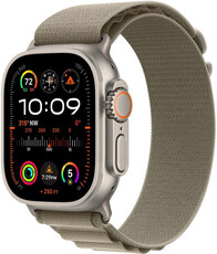 Apple Watch Ultra 2 GPS + Cellular, 49mm Titanium Case / Olive Alpine Loop-Medium