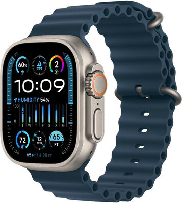 Apple Watch Ultra 2 GPS + Cellular, 49mm Titanium Case / Blue Ocean Band